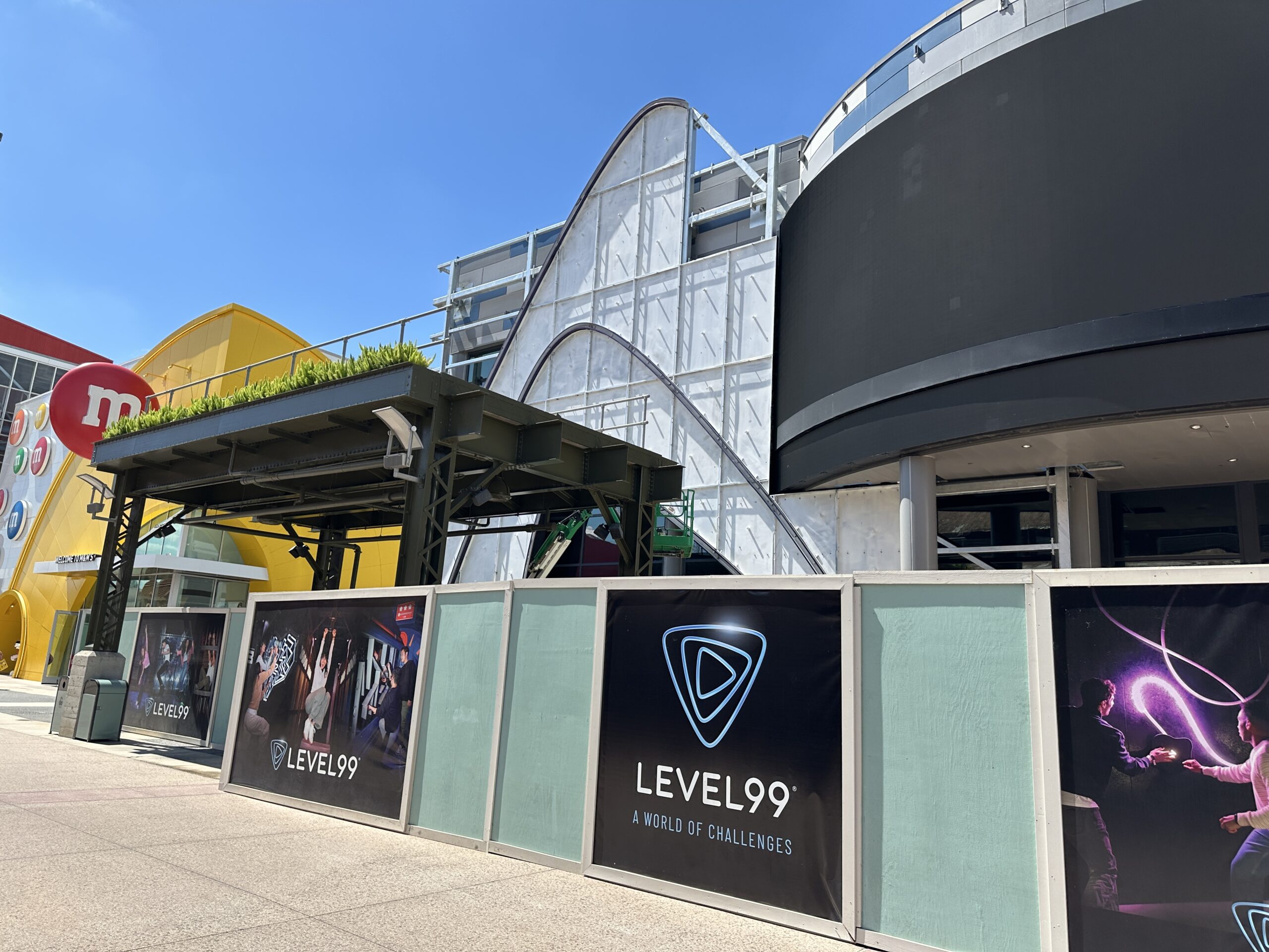Level99 Construction Walls Move at Disney Springs