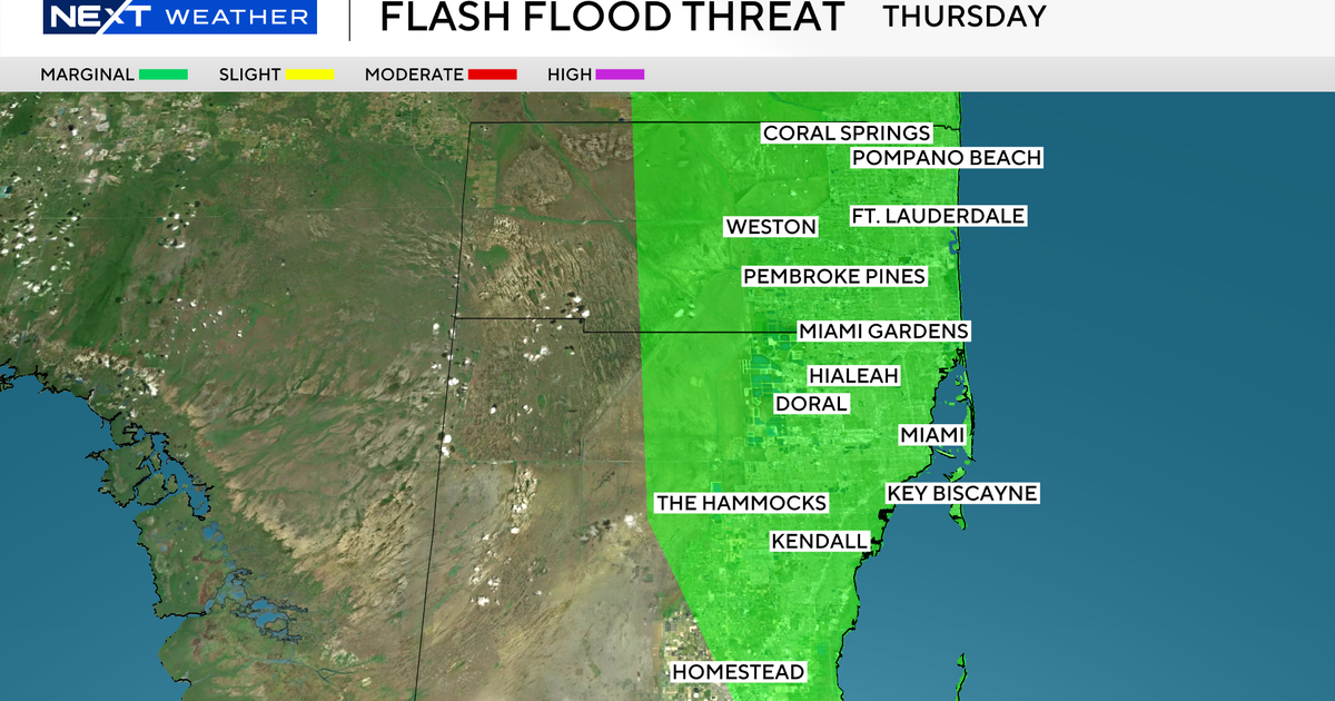 Heavy rain, thunderstorms could lead to flash flooding in South Florida later this week