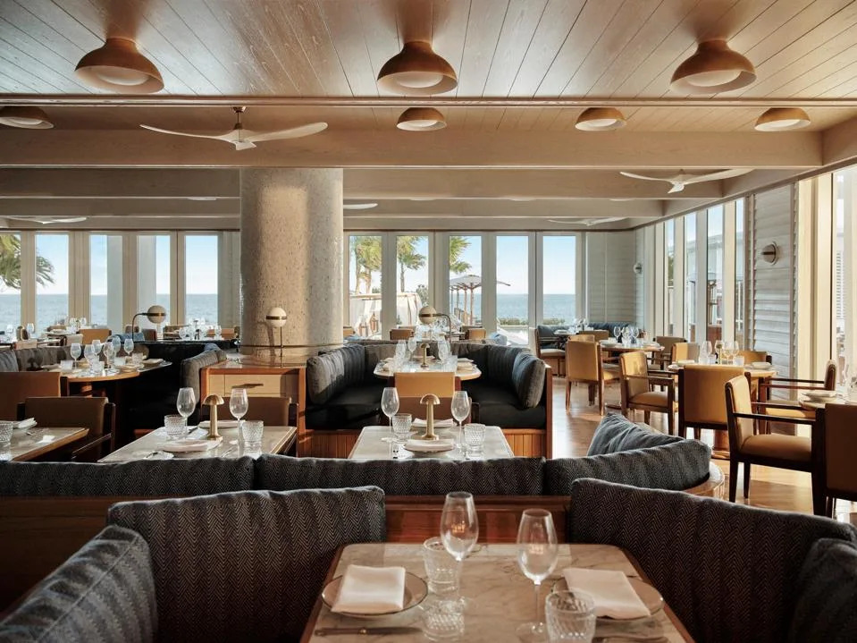 Evelyn's oceanfront restaurant at Four Seasons Hotel and Residences Fort Lauderdale