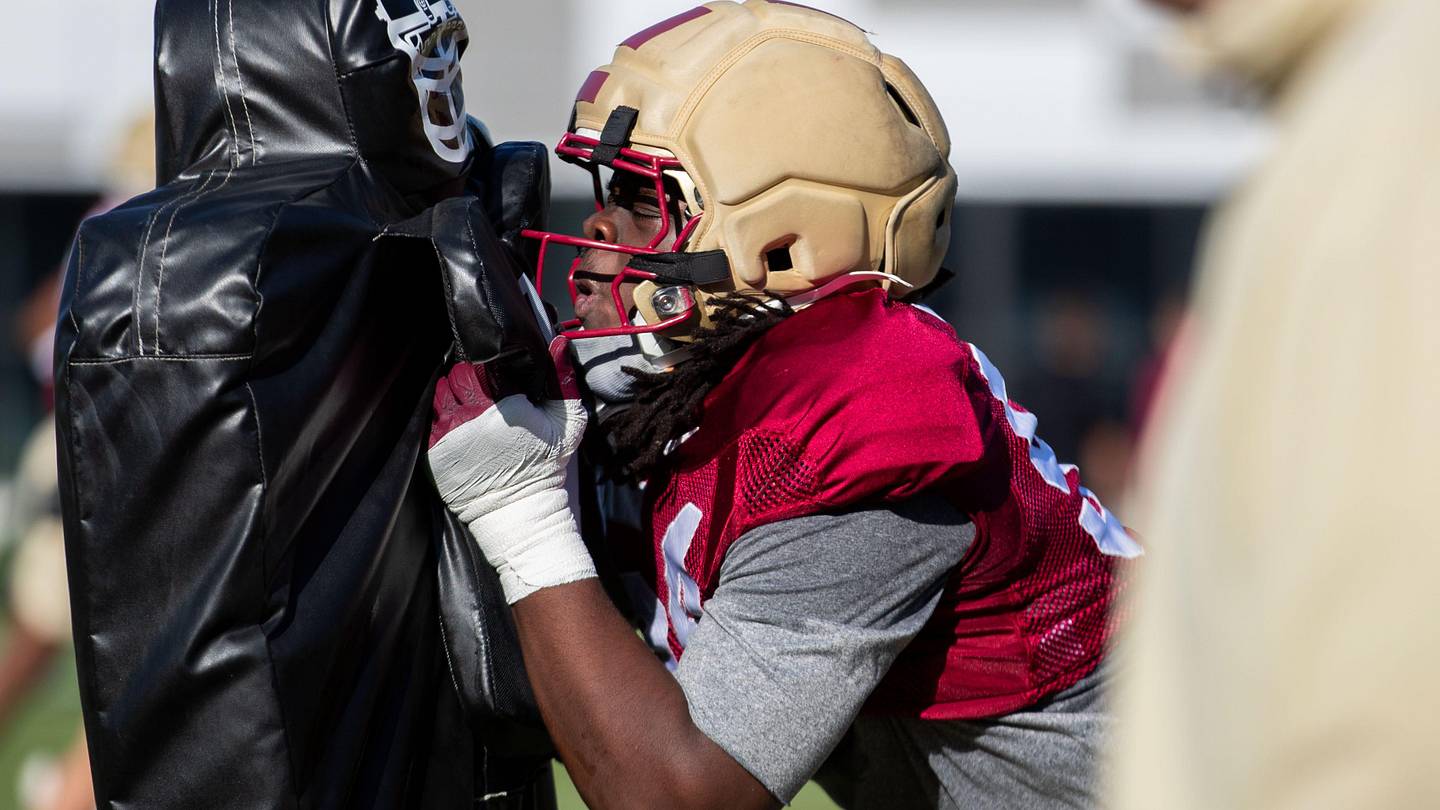The Florida State Seminoles football team practice for the upcoming season Thursday, April 9, 2026.