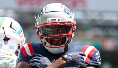 New England Patriots wide receiver Kayshon Boutte