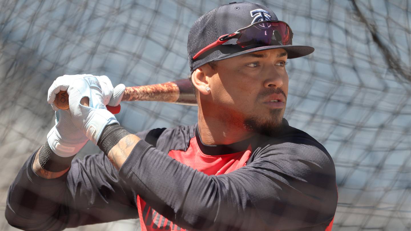 May 30, 2026; Pittsburgh, Pennsylvania, USA;  Minnesota Twins shortstop Orlando Arcia (11) in the batting cage before the game against the Pittsburgh Pirates at PNC Park. Mandatory Credit: Charles LeClaire-Imagn Images