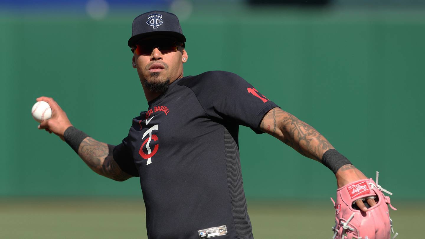 May 29, 2026; Pittsburgh, Pennsylvania, USA;  Minnesota Twins infielder Orlando Arcia (11) warms up before the game against the Pittsburgh Pirates at PNC Park. Mandatory Credit: Charles LeClaire-Imagn Images