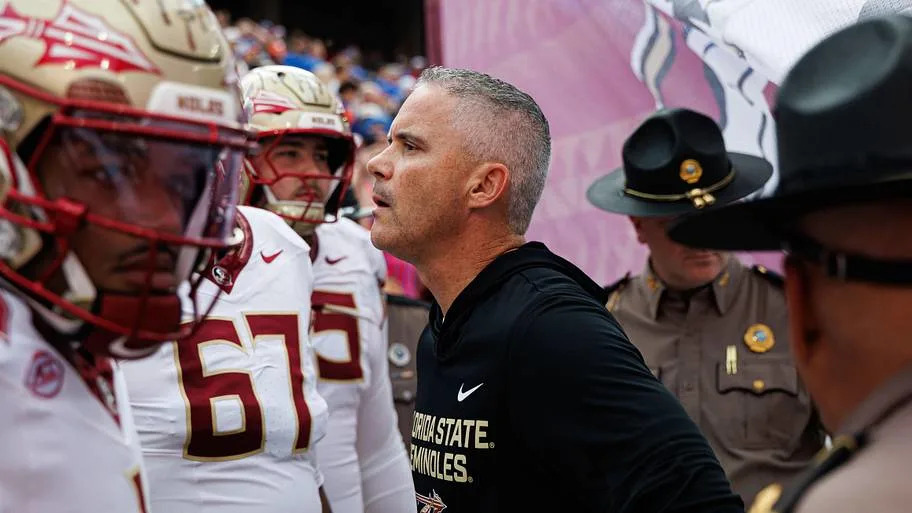 Florida State Seminoles head coach Mike Norvell
