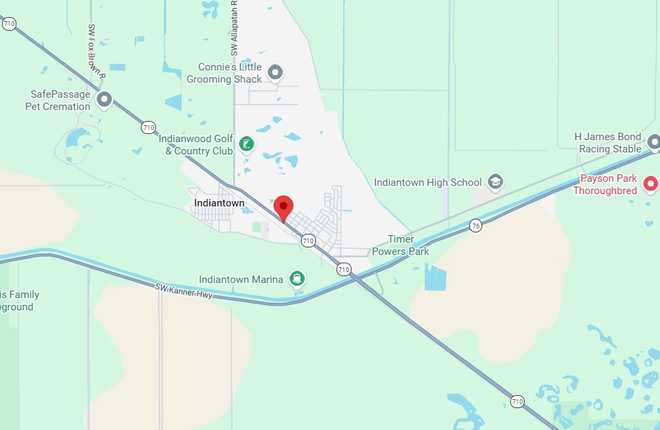 a teen riding a bike was struck by a vehicle on sunday night in indiantown.