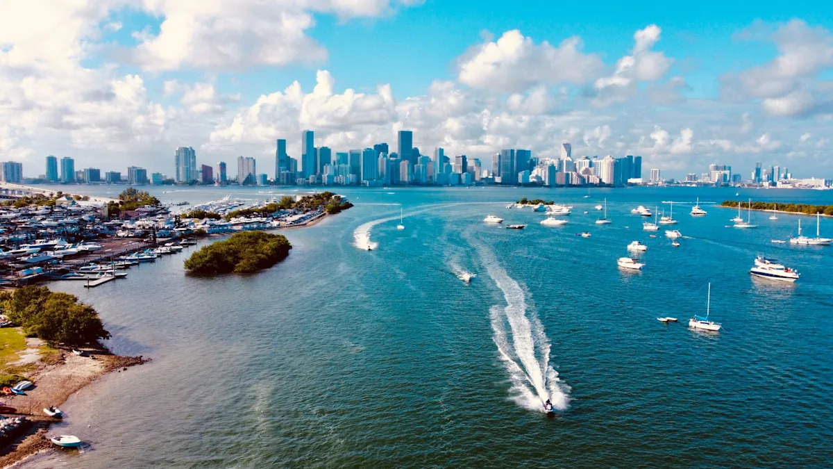 Beside Miami's superyachts, 140 abandoned boats tell a harsher story in Biscayne Bay