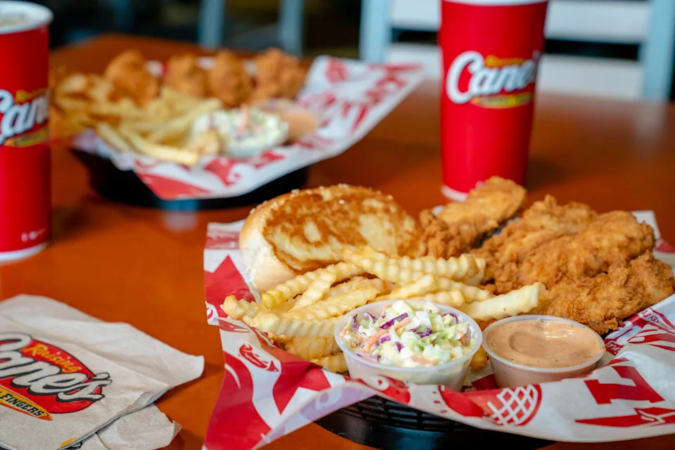 Raising Cane's box combo meal.