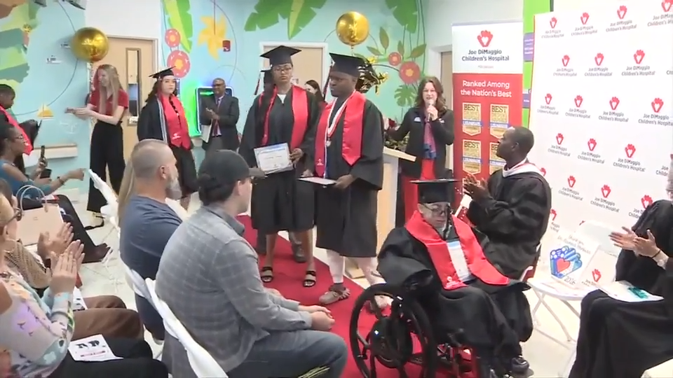 Joe DiMaggio Children’s Hospital hosts first pediatric patient graduation - WSVN 7News | Miami News, Weather, Sports