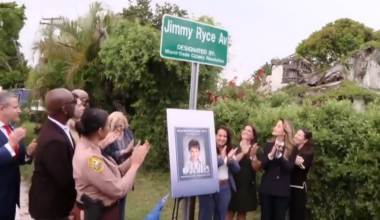 Miami-Dade unveils new street sign honoring Jimmy Ryce, abduction victim whose death led to child safety reforms - WSVN 7News | Miami News, Weather, Sports