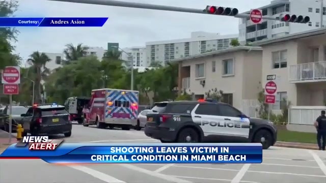 Man critical after being shot in Miami Beach; police investigation underway - WSVN 7News | Miami News, Weather, Sports