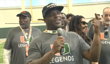 Canes greats guide next generation at Miami Legends Camp - WSVN 7News | Miami News, Weather, Sports