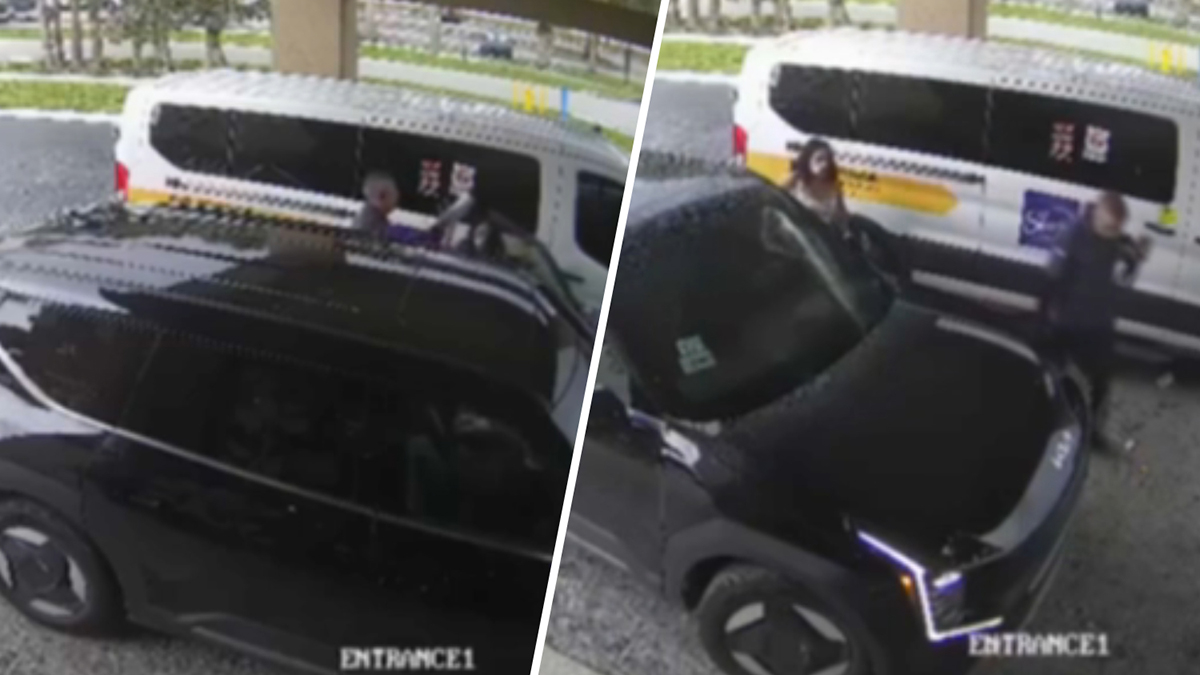 Video shows woman carjacking Uber driver at Miami Springs hotel, cops say – NBC 6 South Florida