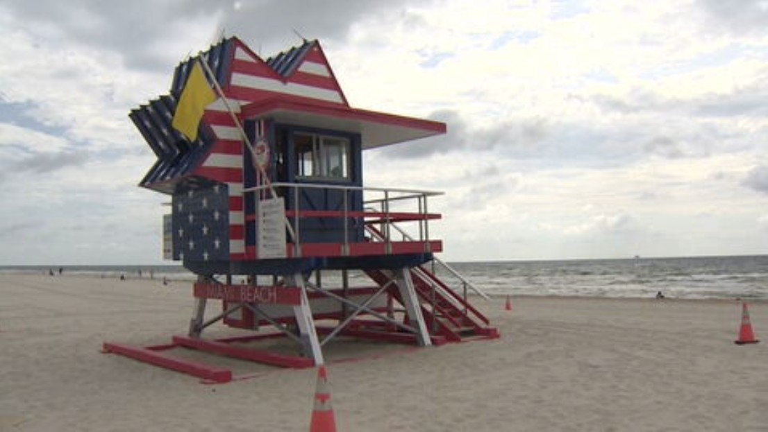 Miami Beach unveils America250-inspired lifeguard tower to celebrate nation’s 250th birthday - WSVN 7News | Miami News, Weather, Sports