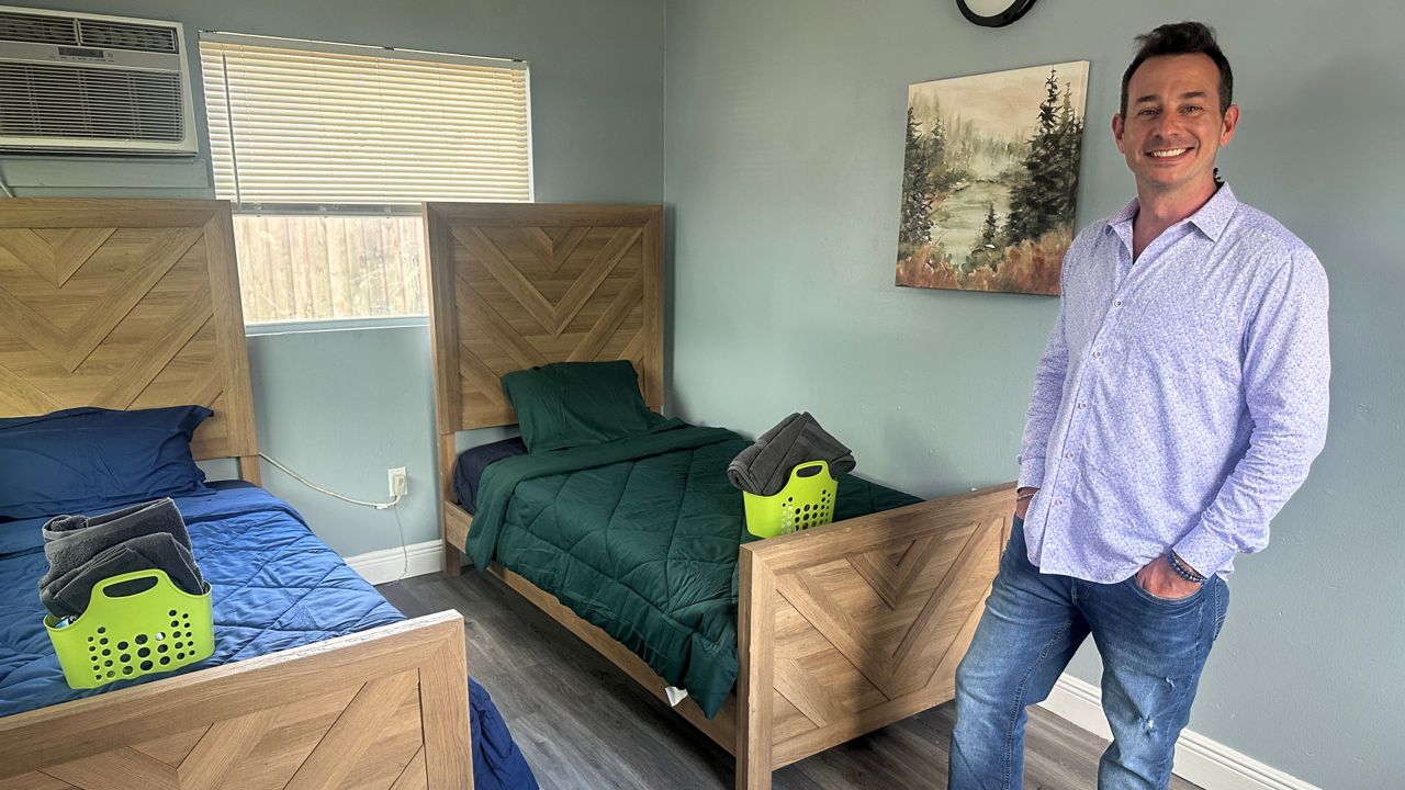 CEO Nick Padlo said Soteria Recovery Homes is made up of six small residences and includes communal space for meetings. The goal is to create a true community, while also offering clinical guidance and independent living. (Spectrum News/Sarah Blazonis)