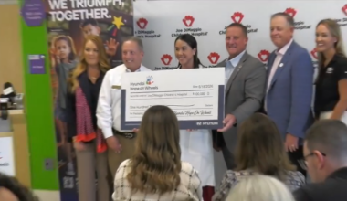 Hyundai donates $100K to pediatric oncology department at Joe DiMaggio during ‘Hope on Wheels’ event - WSVN 7News | Miami News, Weather, Sports