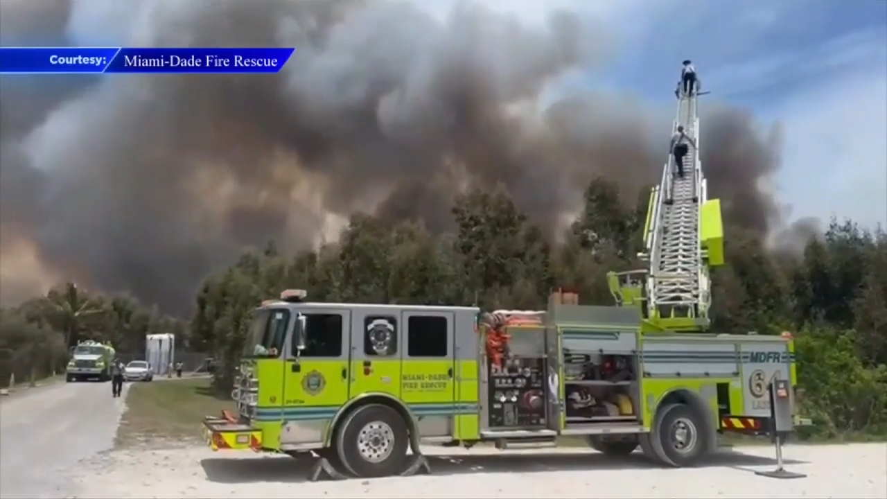 Wildfire fight shuts down SB Turnpike between NW 41 St & Okeechobee Road; Over 18,000 acres burned - WSVN 7News | Miami News, Weather, Sports