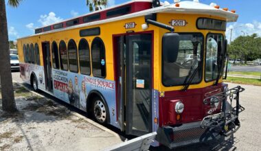 Visitors say the beach trolley provides a great service and value. (Spectrum News)