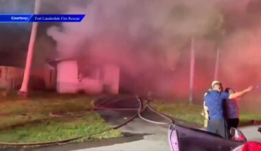 2 woman hospitalized, one pet dead after a house fire in Fort Lauderdale - WSVN 7News | Miami News, Weather, Sports