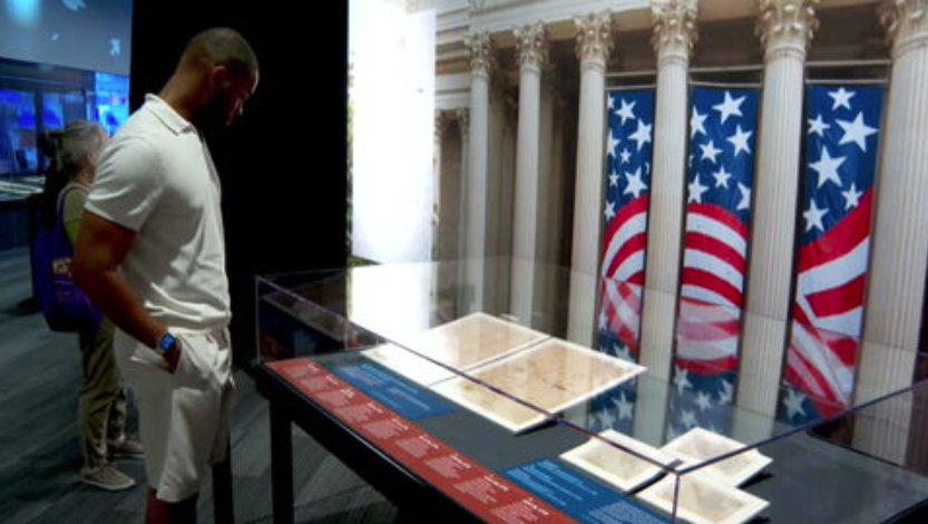 Freedom Plane National Tour opens at Museum of Miami showcasing historic documents - WSVN 7News | Miami News, Weather, Sports