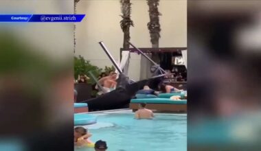 Thunderstorms send cabana frame crashing down at Hard Rock Stadium; five people hospitalized - WSVN 7News | Miami News, Weather, Sports