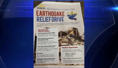 Drop-off locations across Miami-Dade for Venezuela earthquake relief drive - WSVN 7News | Miami News, Weather, Sports