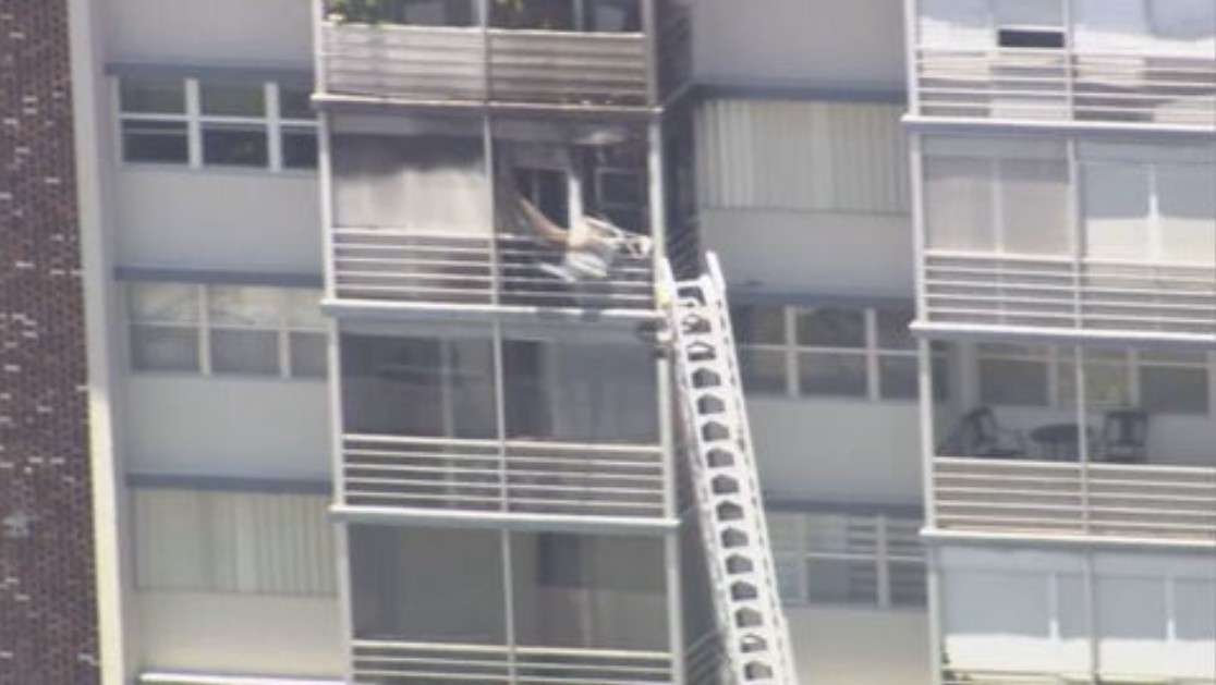 1 hospitalized after apartment fire in North Miami Beach; blaze extinguished - WSVN 7News | Miami News, Weather, Sports