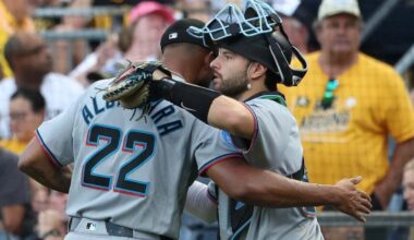 Alcantara records 1,000th K in Marlins victory