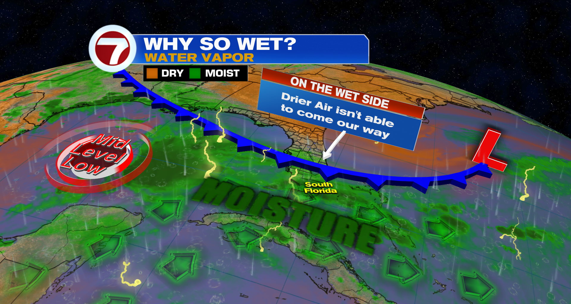 Unsettled Midweek Before Drier Weekend - WSVN 7News | Miami News, Weather, Sports