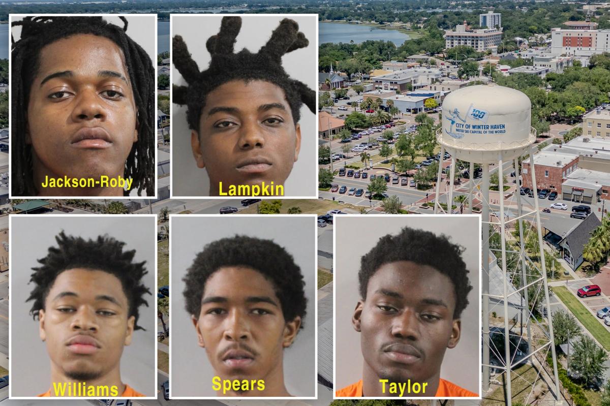 Five Florida men charged after allegedly robbing man at gunpoint — for $30 vape pen