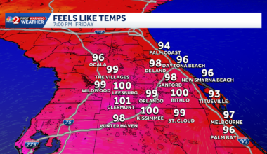 Heat advisories issued, strong storms possible in Central Florida