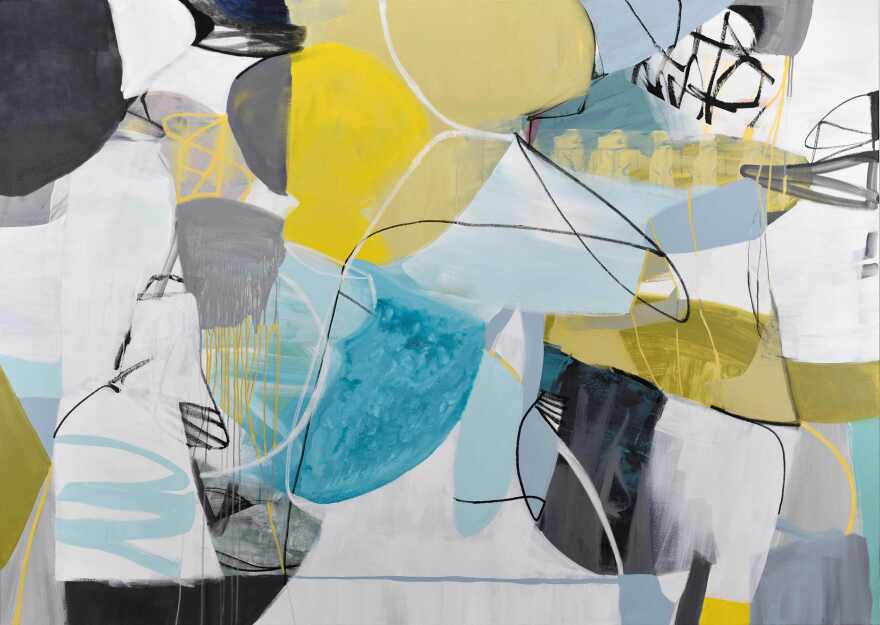 'New Moon' by Cat Tesla is part of her 'Living by the Water' exhibition at Art Center Sarasota.