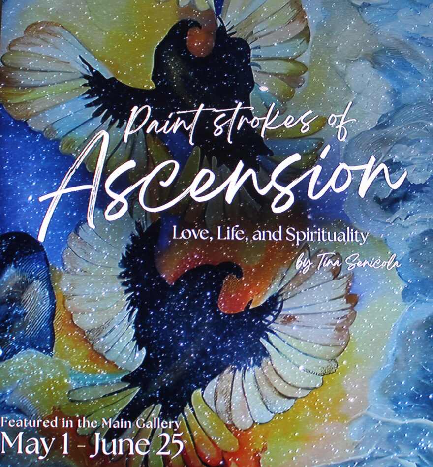 Cape Coral Art Center Poster for 'Paint Strokes of Ascension' exhibition.