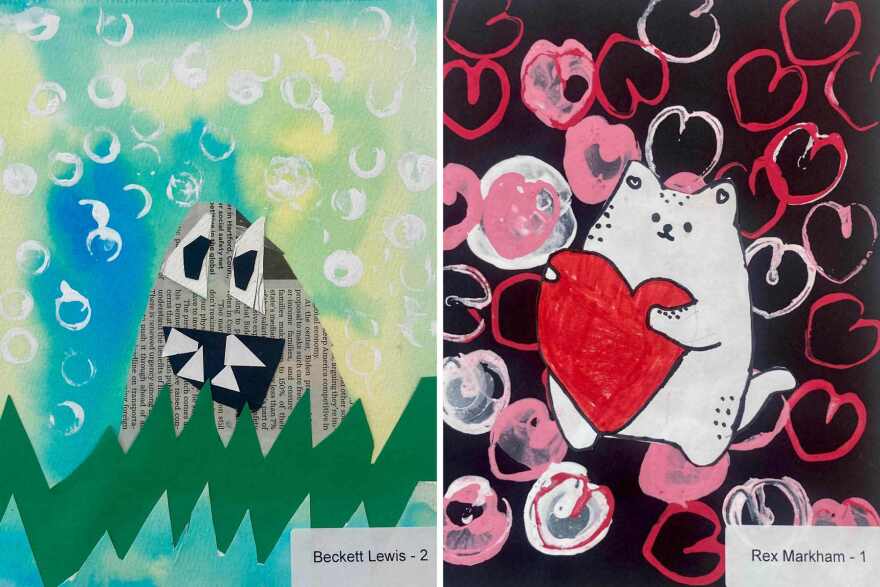 Works from Sanibel School K-8 exhibition