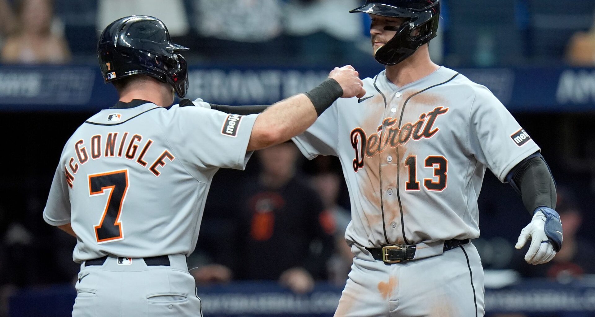 Tigers hit 5 home runs and hold off Rays 10-9 to halt skid behind Dingler, Carpenter and Greene