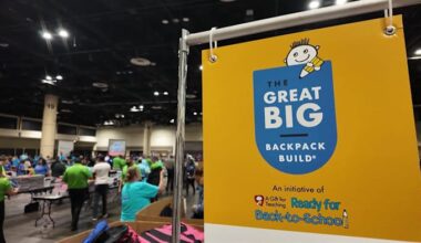 Central Florida volunteers fill 30,000 backpacks for A Gift For Teaching