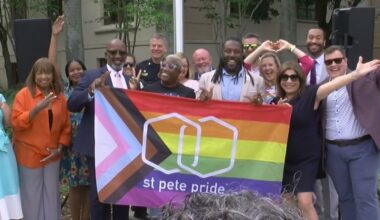 ‘Our joy is our resistance’: St. Petersburg officials raise Pride flag over City Hall