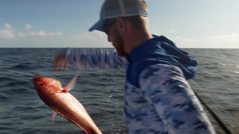 A red snapper caught on the charter boat Jodie Lynn...