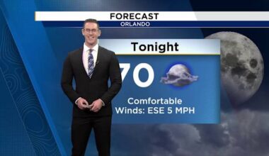 Sunday features sunshine and higher humidity