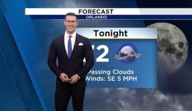 Sunday evening forecast