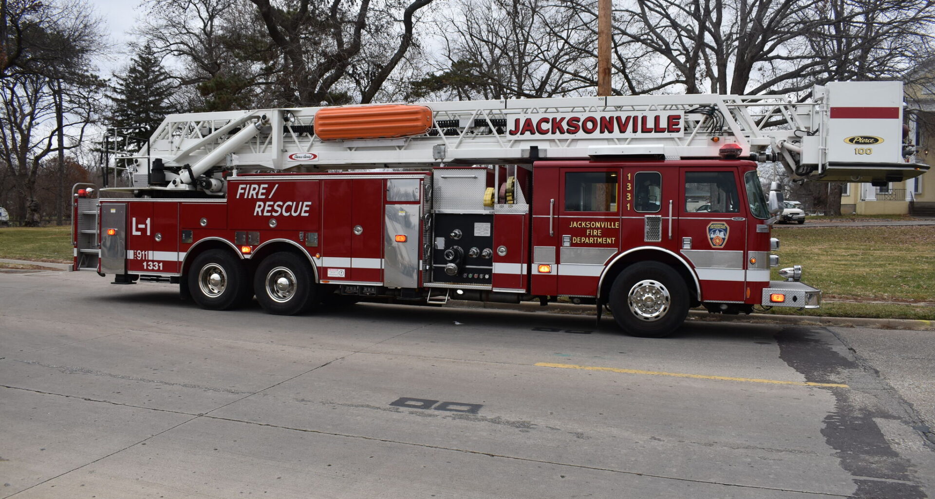 The Jacksonville Fire Department ladder truck was purchased by the South Jacksonville Fire Department. 