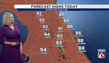 Dry days numbered as summer storm chances return to Central Florida