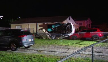 St. Petersburg car crash: Car slams into home and sparks fire, officials say