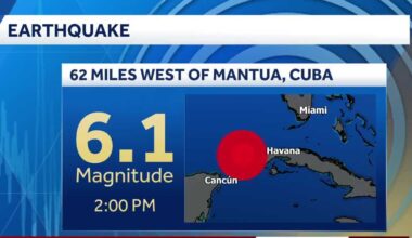 Earthquake off Cuba's coast felt across Florida