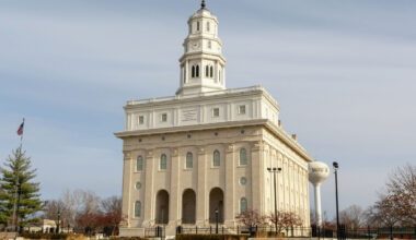 The Nauvoo Temple for the Church of Jesus Christ of Latter-day Saints sits under a cloudy sky. It appeared Friday as though The Church of Jesus Christ of Latter-day Saints wouldn't be recognized as a Christian religion under the Pentagon's faith codes. On Monday, that changed.