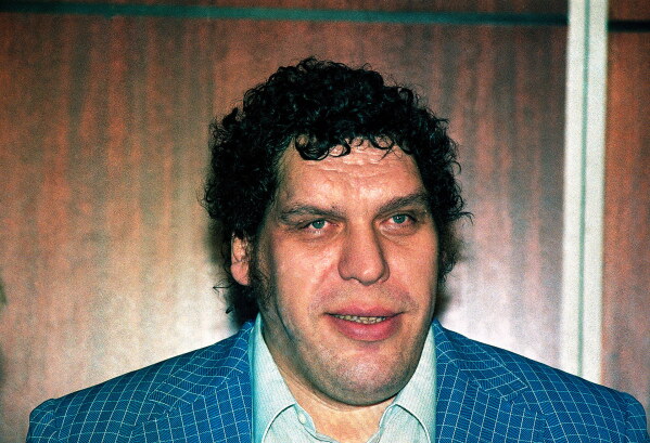 Professional wrestler Andre the Giant is seen in 1988 in New York. (AP Photo/Richard Drew, File)
