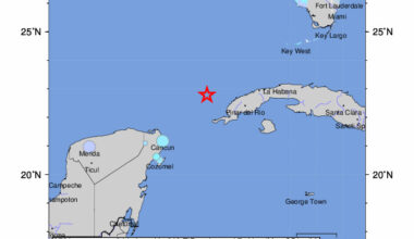 EARTHQUAKE OFF CUBA FELT IN THE FLORIDA KEYS
