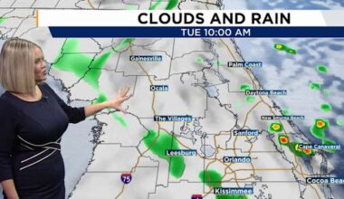 Central Florida rain chances to increase as heat index to top 100 degrees