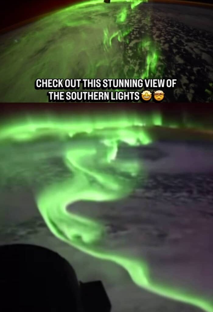 Check out this stunning view of the southern lights