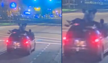 Florida teens caught riding on top of SUV going 40 mph, cited; police say