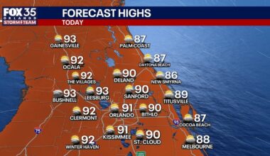 Orlando weather: Another hot, humid day for Central Florida